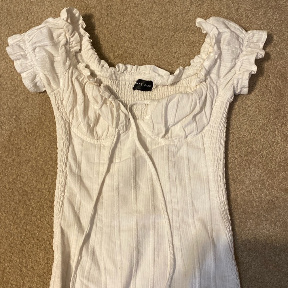 Cute white fox dress